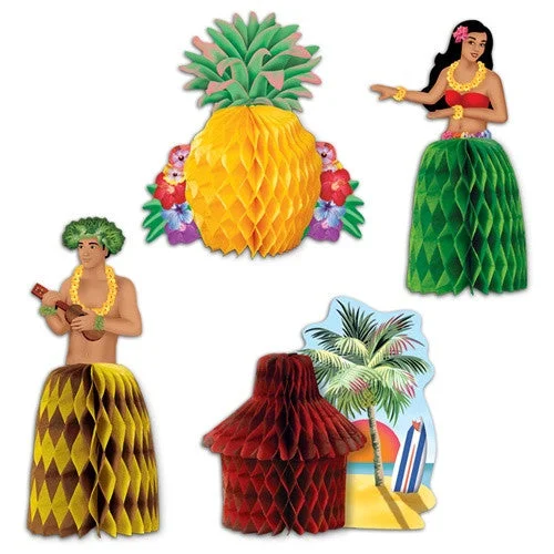 Peplum DressMini Luau Centerpieces | 4ct