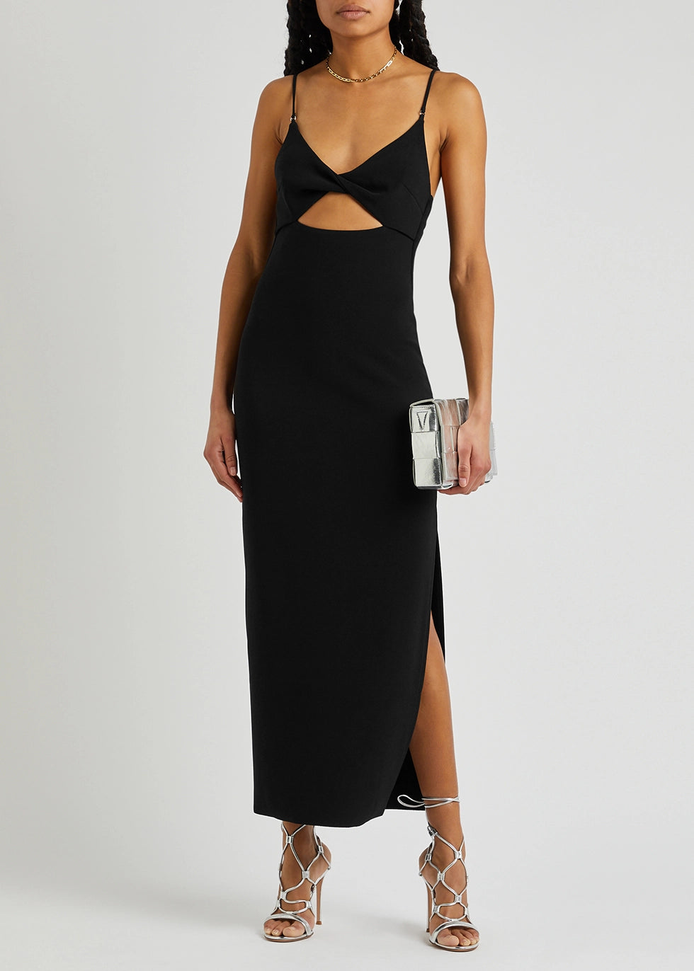 women's minimalist dressesIvy Midi Dress - Black