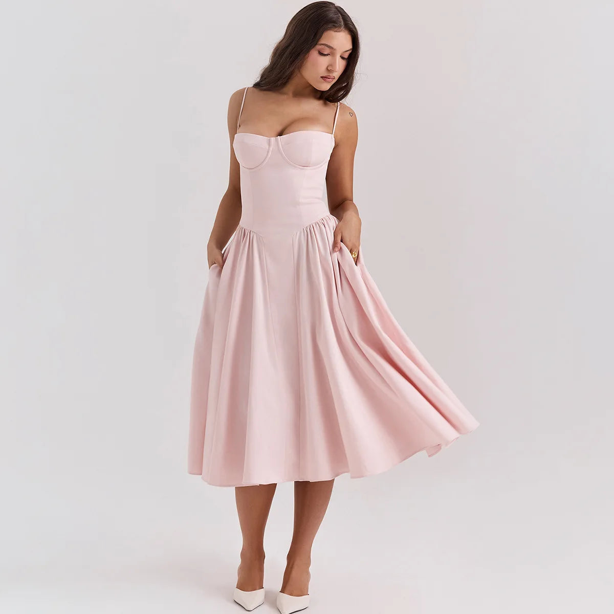 Bell-Sleeve DressSerena Midi Dress