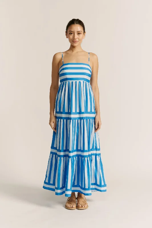 Floral DressLola Blue Stripe Maxi Dress