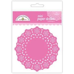 Glitter DressBubblegum Mini Doilies 3'' | 75 ct