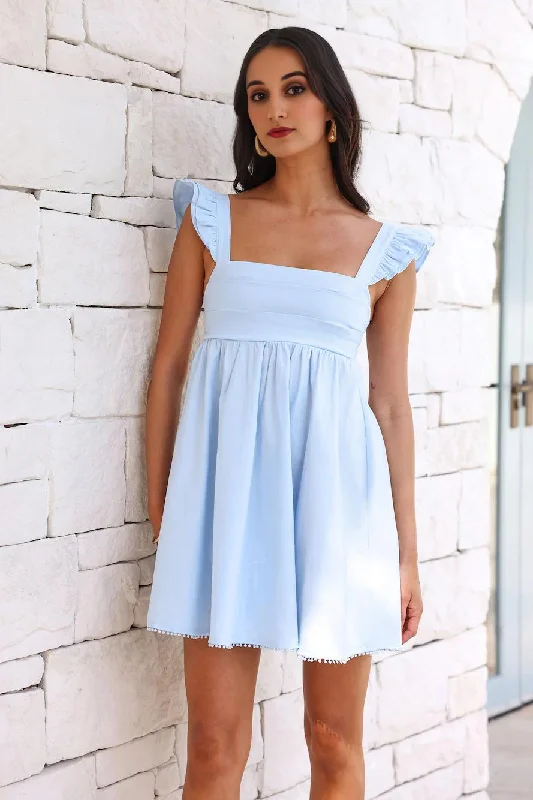 Formal DressReady For Brunch Mini Dress Blue