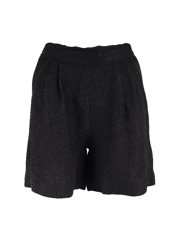 women's straight-leg pantsPOLETTE Shorts - Black