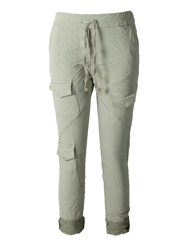 women's high-slung pantsUta Trousers - Army