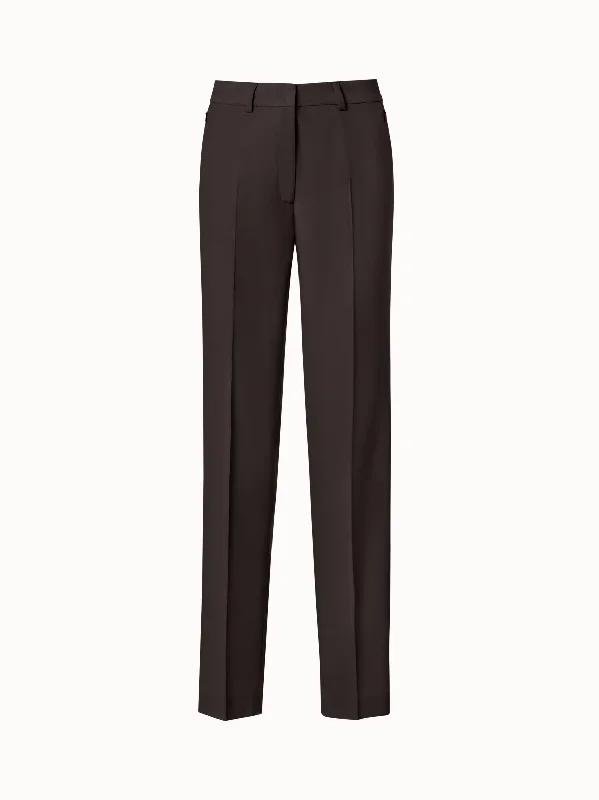 women's high-slung pantsCool Wool Straight Leg Pants