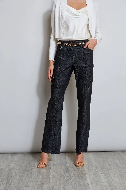 women's ripped pantsDenim Cargo Pant