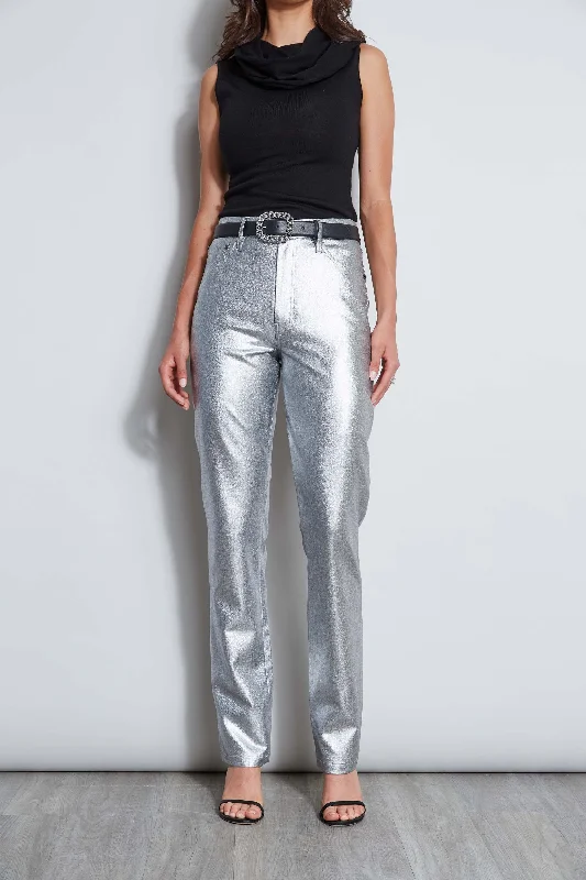 women's fall pantsMetallic Stretch Twill Jeans