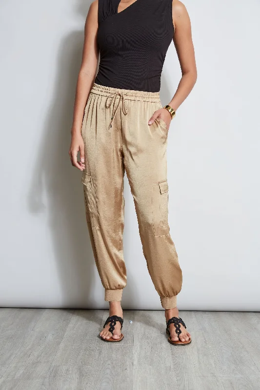 women's affordable pantsSatin Cargo Pant