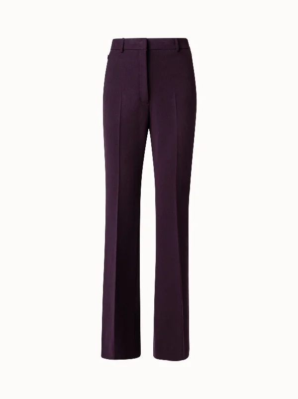 women's thermal pantsLyocell Wool Stretch Gabardine Bootcut Pants