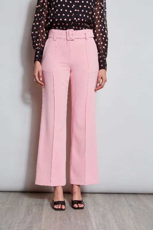 women's formal pantsBelted Crepe Pant