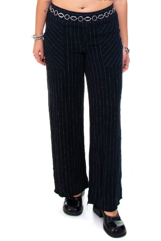 women's fall pantsVintage 90's High-Waisted Pinstripe Pants - L