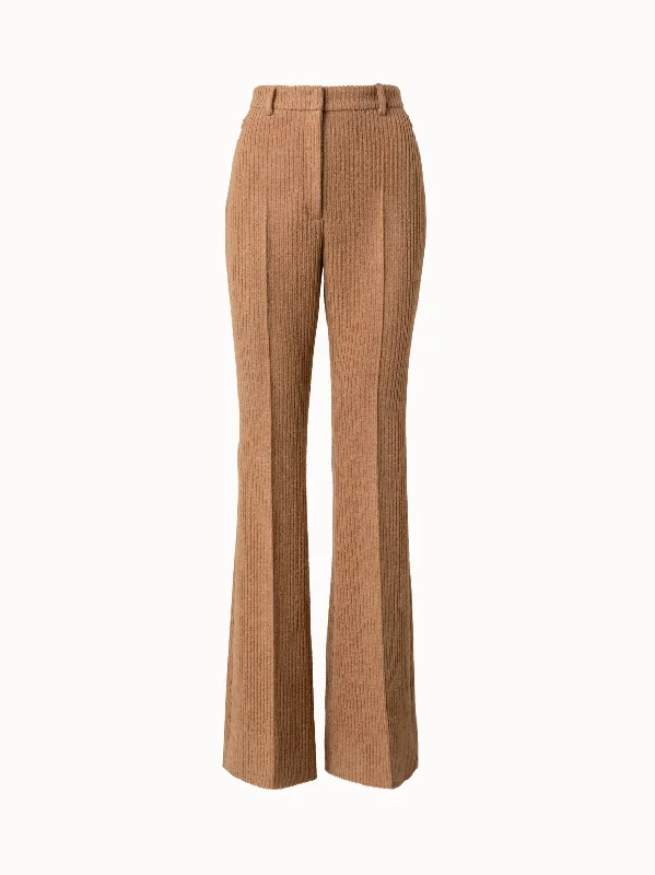 women's capri pantsWool Cashmere Velvet Corduroy Bootcut Pants