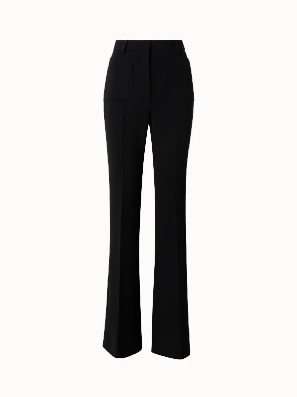 women's spandex pantsWool Stretch Double-Face Bootcut Pants