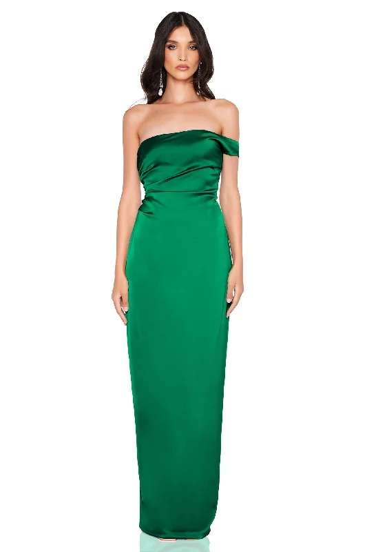 women's flowy dressesNookie Pallisade Gown - Jade