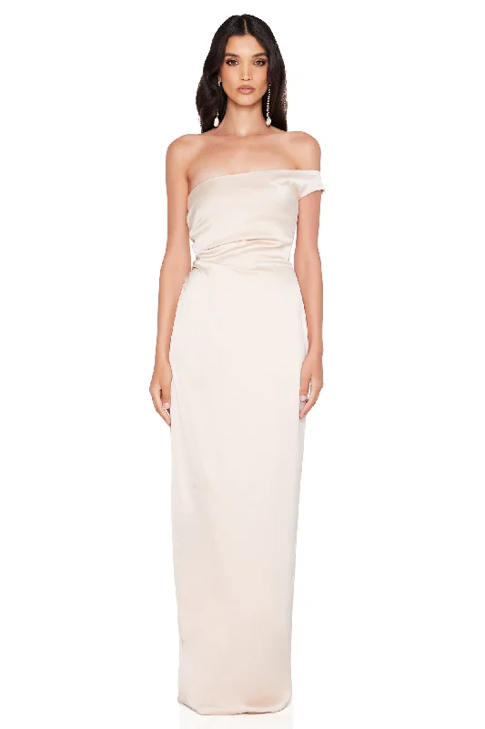 women's stretchy dressesNookie Pallisade Gown - Nude