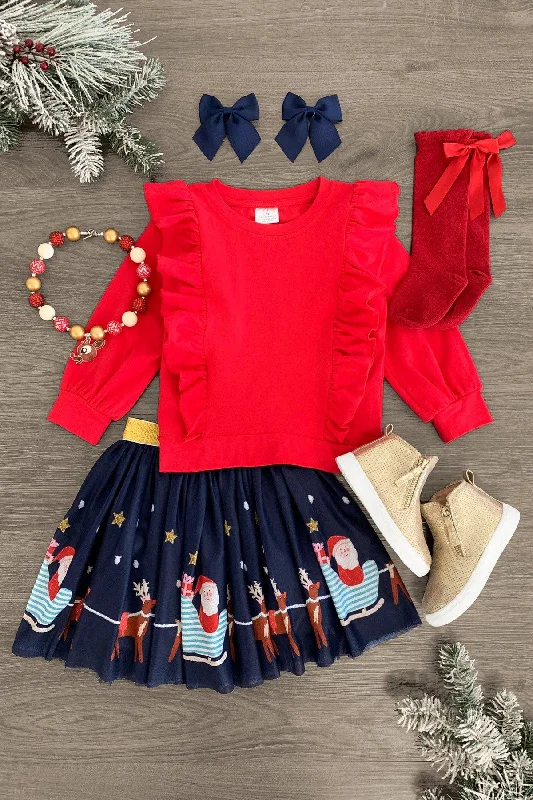 women's boho dressesSanta's Sleigh Skirt Set