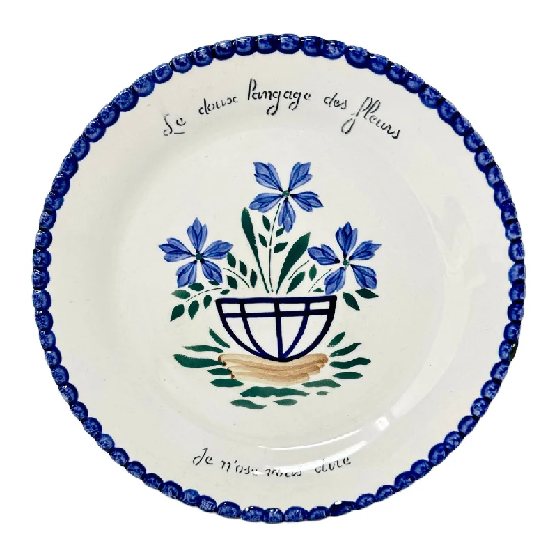 women's vintage dressesSet of 10 "Le douce langage des fleurs" Dessert Plates