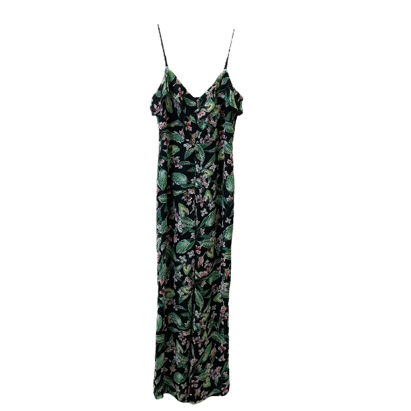 women's jumpsuits for weddingsBlack & Green Jumpsuit By Edelman Rae, Size: M