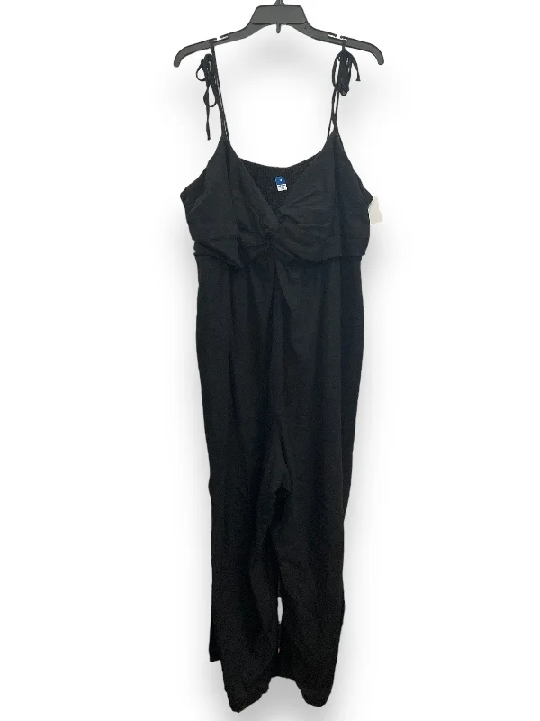 women's jumpsuits for summerBlack Jumpsuit Old Navy, Size 2x