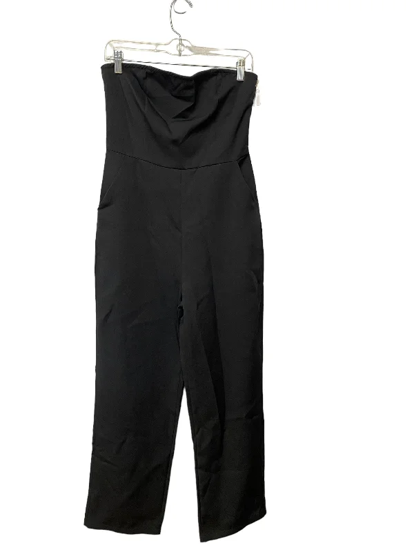 women's jumpsuits with bell sleevesBlack Jumpsuit Shein, Size M