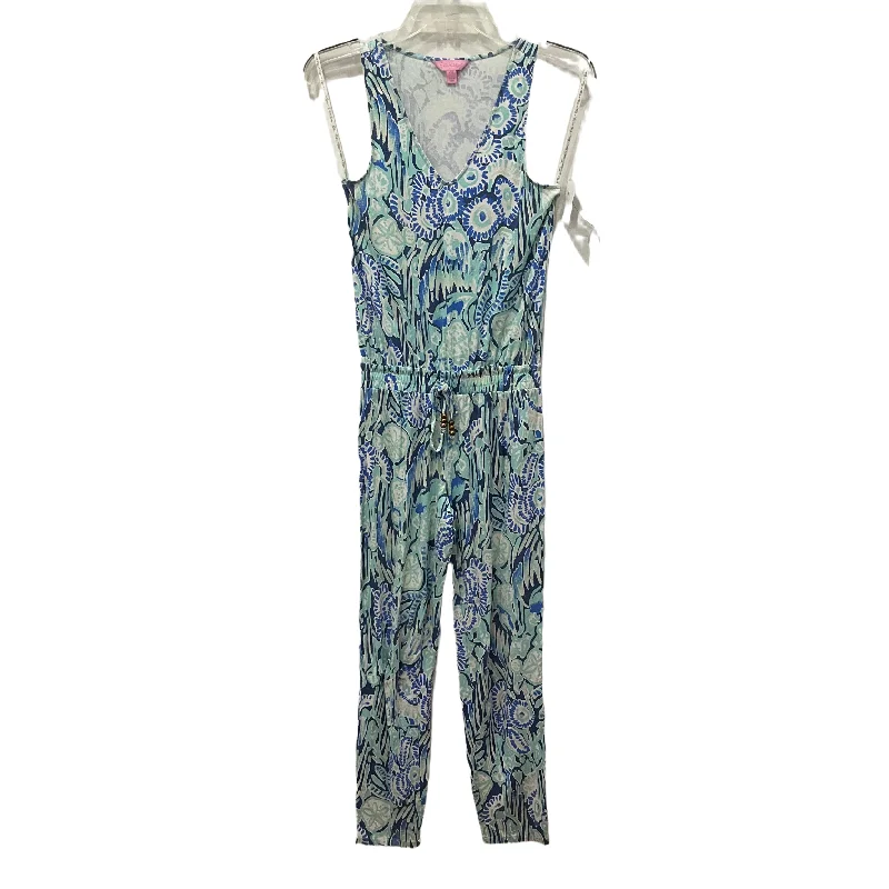 women's jumpsuits for effortless eleganceBlue Jumpsuit Lilly Pulitzer, Size Xs