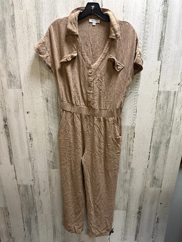 women's jumpsuits with Peter Pan collarsBrown Jumpsuit Mittoshop, Size M