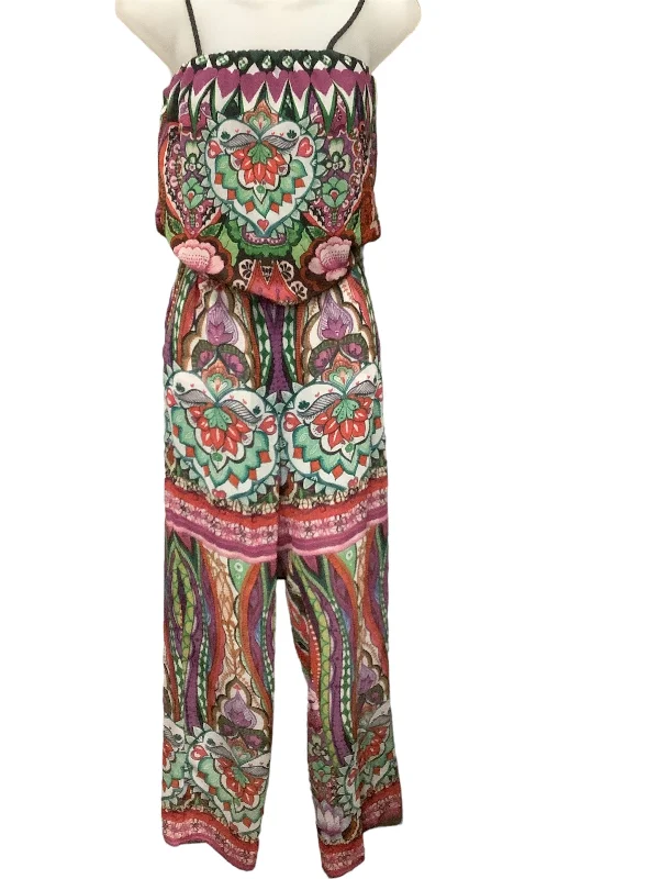 women's jumpsuits for maximalist fashionFloral Print Jumpsuit Desigual, Size 0