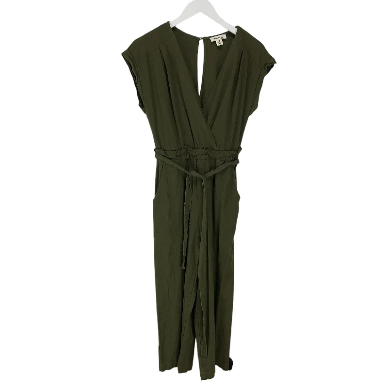 women's jumpsuits with checkered designsGreen Jumpsuit Monteau, Size M