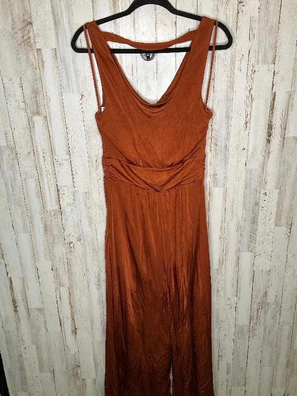 women's fitted jumpsuitsOrange Jumpsuit Anthropologie, Size M