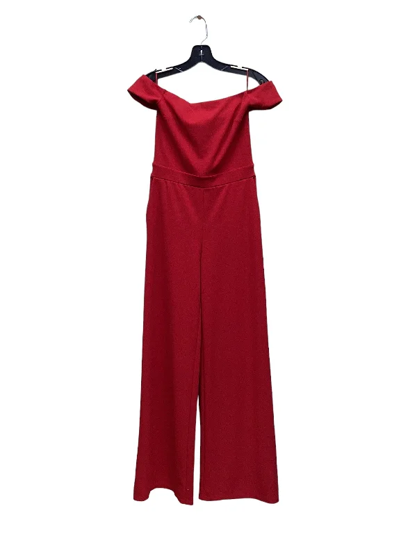 women's jumpsuits made of satinRed Jumpsuit Express, Size Xs