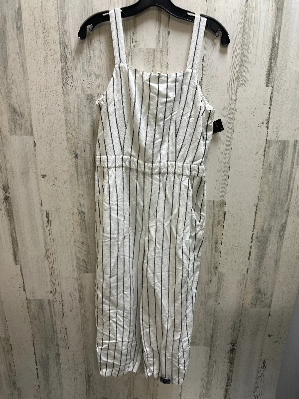 women's jumpsuits for casual gatheringsStriped Pattern Jumpsuit Loft, Size S