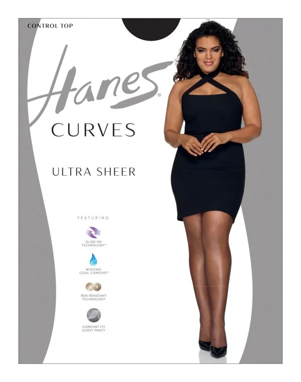 Buy Silk Stockings WholesaleHANES CURVES 10 DEN ULTRA SHEER CONTROL TOP HSP001