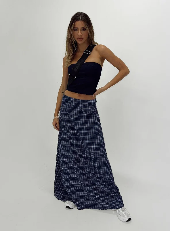 women's satin skirtsJanee Maxi Skirt Navy