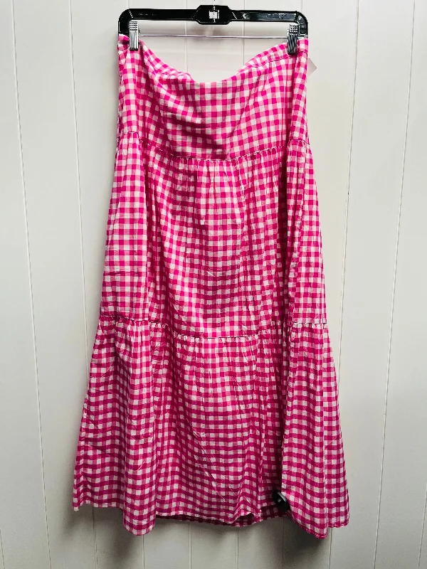 women's affordable velvet skirtsSkirt Maxi By J. Crew In Pink & White, Size: Xl