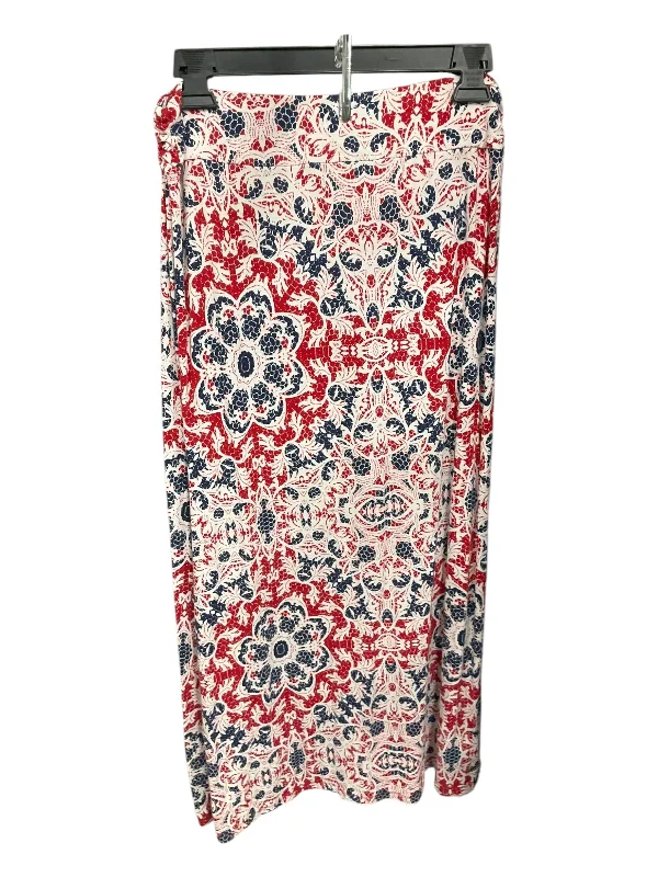 women's wool skirtsSkirt Maxi By Liz Claiborne In Red & White, Size: M