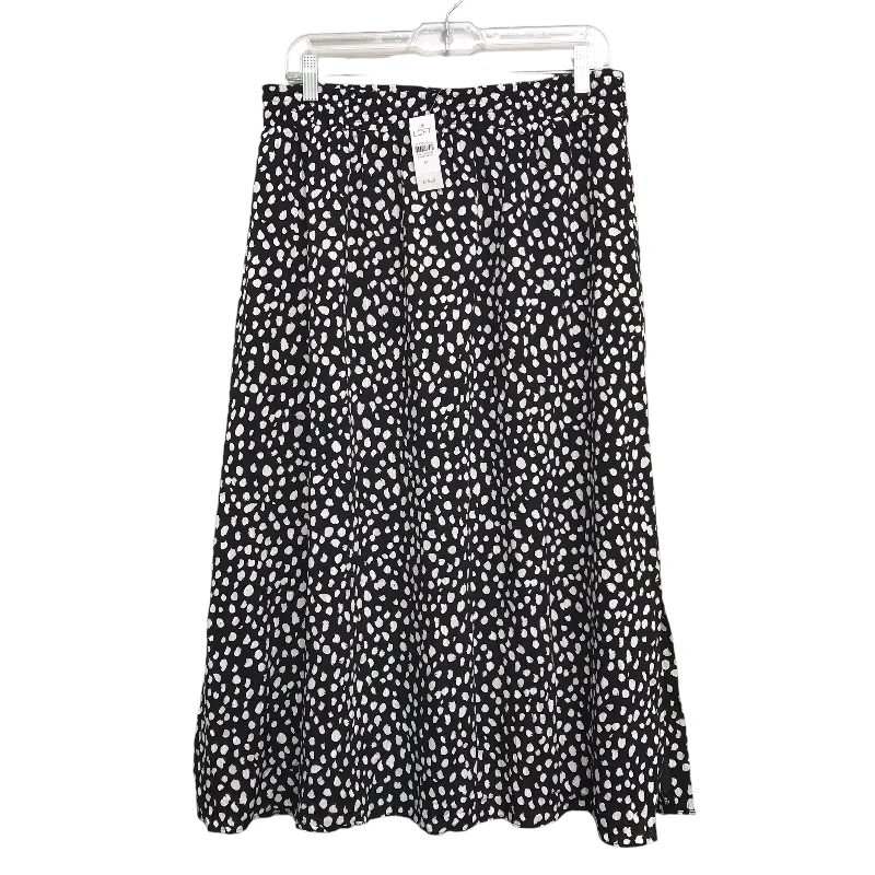 women's pajama-style formal skirtsSkirt Maxi By Loft In Black & White, Size:8