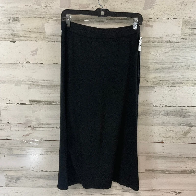 women's button-down skirtsSkirt Midi By Eileen Fisher In Black, Size: S