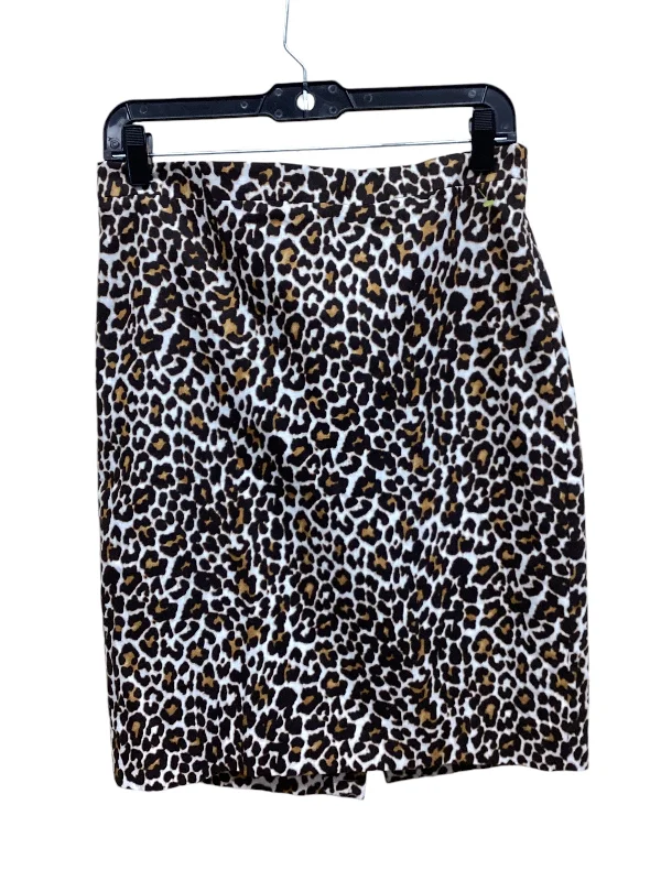 women's work skirtsSkirt Midi By J. Crew In Animal Print, Size: S