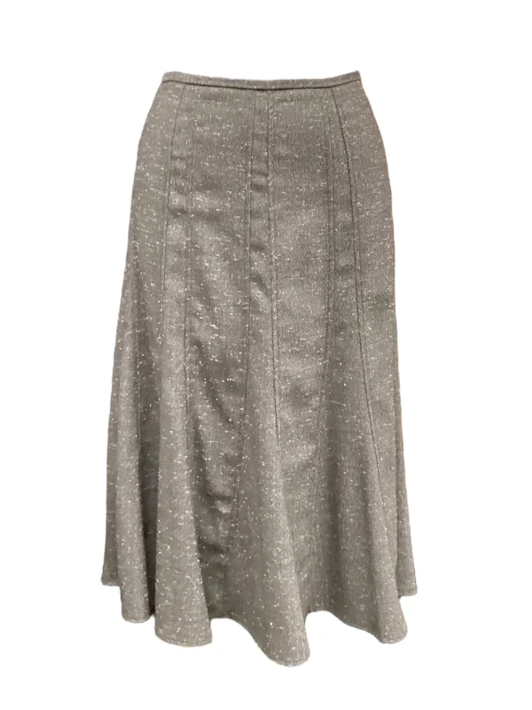 women's knitted skirtsSkirt Midi By Larry Levine In Grey, Size: 8