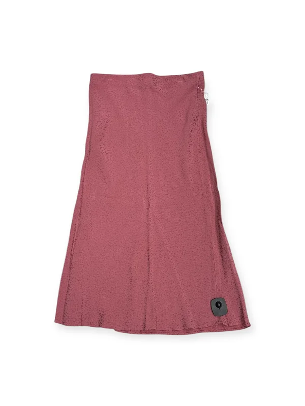 women's high-waisted skirtsSkirt Midi By Loft In Pink, Size: S