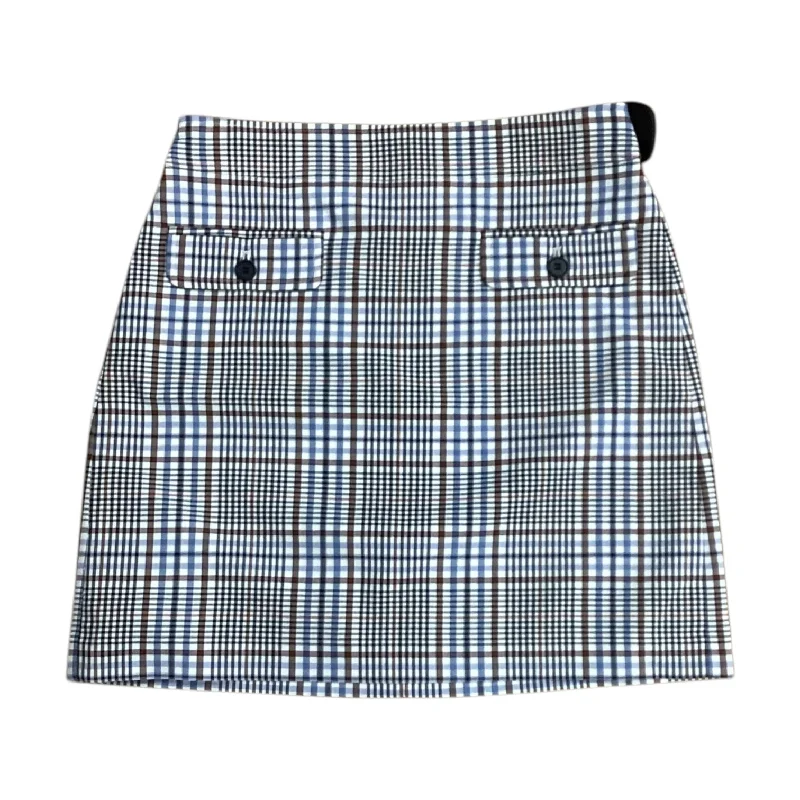 women's striped tulip skirtsSkirt Mini & Short By Loft In Plaid Pattern, Size: 2