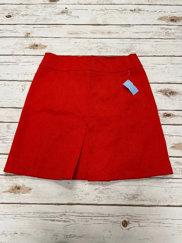 women's crochet skirtsSkirt Mini & Short By Loft In Red, Size: 6